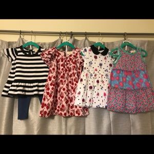 Kate Spade 24M 3 Dresses + 2Pc Outfit Gently Used